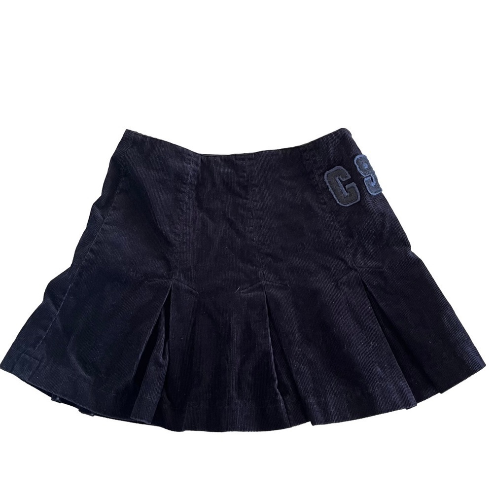 Smart Set Navy Corduroy Pleated Mini Skirt Preppy Tenniscore Y2K XS - Picture 10 of 10